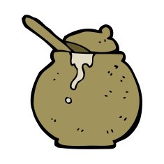 cartoon honey pot N13