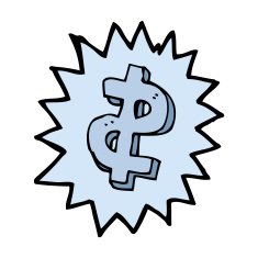 cartoon dollar symbol N11