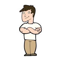 Cartoon muscular man N12