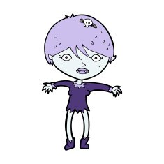 Cartoon Vampire Girl N257