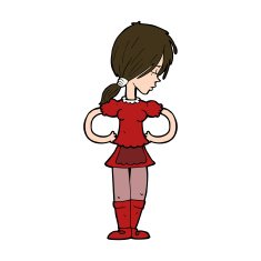 Cartoon Waitress N38