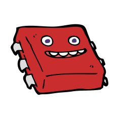 cartoon computer chip N28
