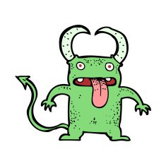 cartoon little devil N88