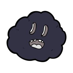 cartoon spooky cloud N10