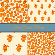 Red Strawberry Pattern Set