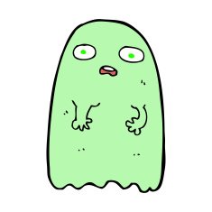 funny cartoon ghost N96
