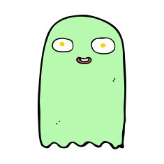 funny cartoon ghost N97