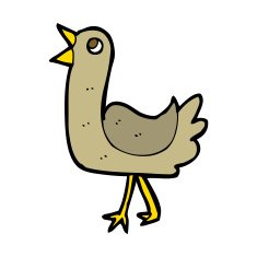 Cartoon Bird N391