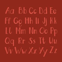 Hand Drawn Alphabet N22
