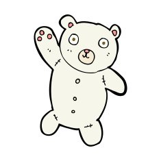 cartoon cute polar teddy bear N5