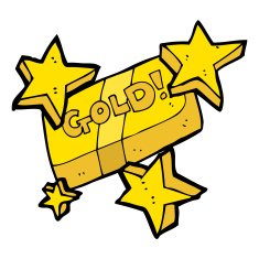 cartoon bar of gold N14