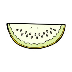cartoon melon slice N34