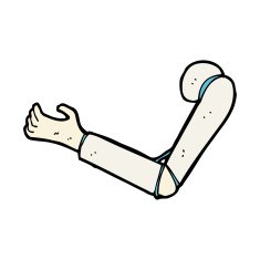 cartoon prosthetic arm N11