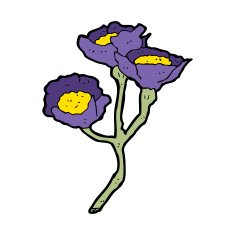 Cartoon Flowers N85