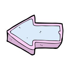 cartoon arrow symbol N16