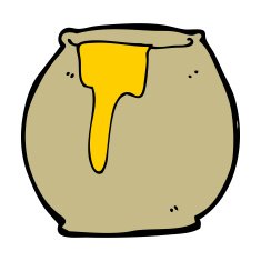 cartoon honey pot N14