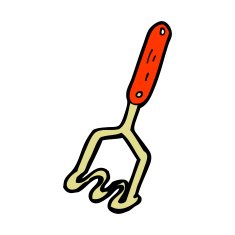 cartoon potato masher N25