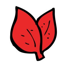 cartoon leaves symbol N11