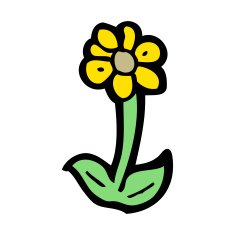 cartoon flower symbol N24