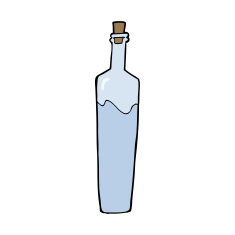 cartoon posh bottle N11