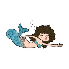 Cartoon Mermaid N74