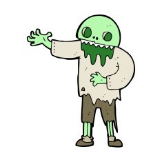 cartoon spooky zombie N11