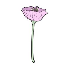 cartoon flower N458