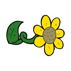 cartoon flower N459
