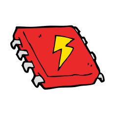 cartoon computer chip N30