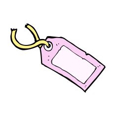 cartoon luggage tag N45
