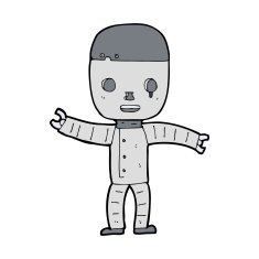 Cartoon Robot N298