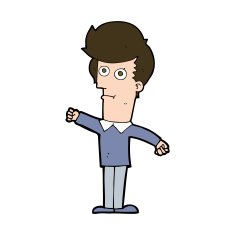 cartoon man punching N11