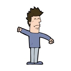 cartoon stressed man N80