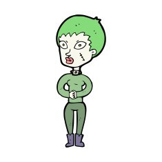 cartoon zombie girl N15