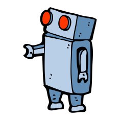Cartoon Robot N299