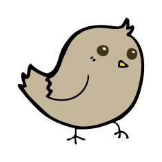 Cartoon Bird N395
