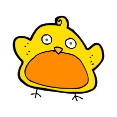 Cartoon Bird N396