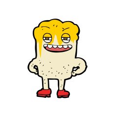 cartoon happy tooth N46