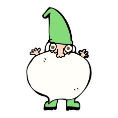 cartoon tiny santa N21