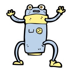 Cartoon Robot N302