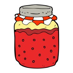 Cartoon Jam Jar N17