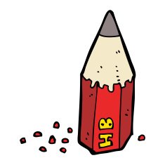 cartoon pencil stub N11