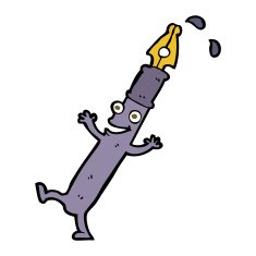 cartoon pen character N11