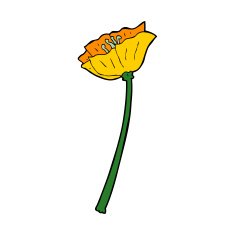 cartoon flower N461