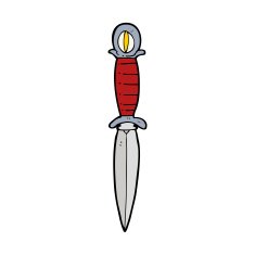 cartoon mystic dagger N11