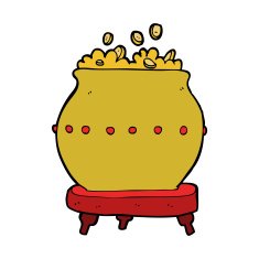 cartoon pot of gold N7