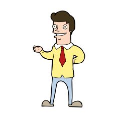 cartoon salesman N25