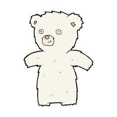 cute cartoon polar bear N81