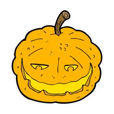 cartoon halloween pumpkin N41