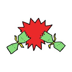 cartoon christmas cracker N49